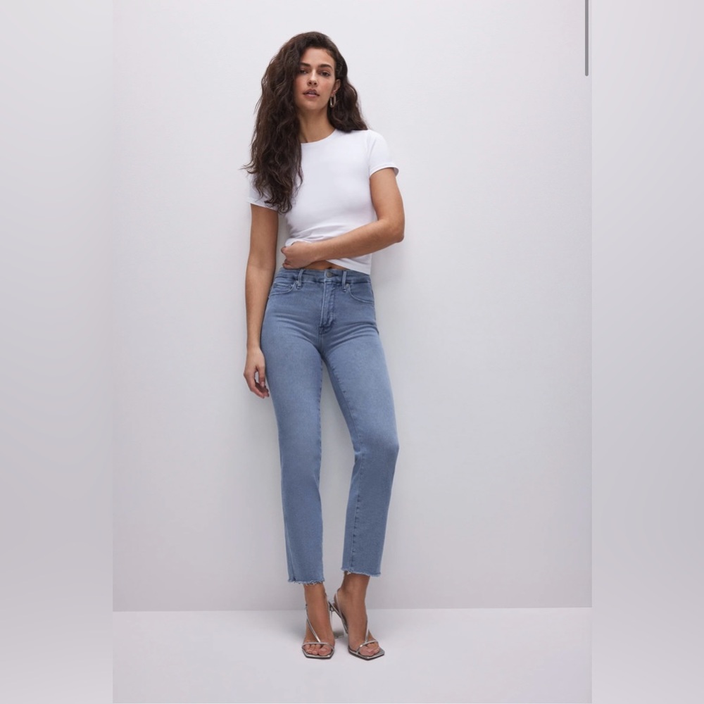 Good American Good Legs Straight Jeans